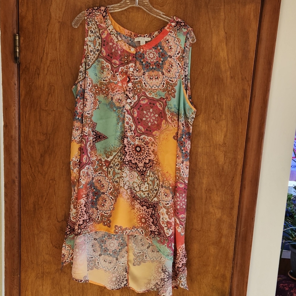 1X womans floral Spring Dress